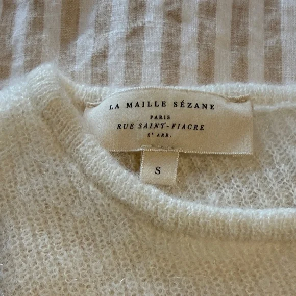 Sezane Gaspard cardigan Ecru - Picture 2 of 3